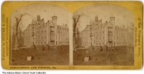 Stereograph of North Western Christian University, Indianapolis, Indiana, circa 1873