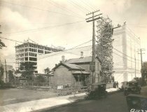 Construction of the Hotel Raulf and Fischer's Theater