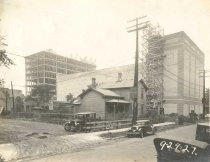 Construction of the Hotel Raulf and Fischer's Theater