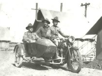 Crane, Hellard, and Wellson a motorcylcle with side car