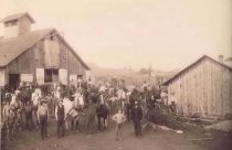 Horse Teams by Company Barn