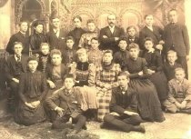 students and teachers at the 11th Street School