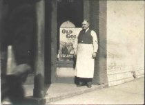 Gottlieb A. Pueppke outside Chief Oshkosh Tavern