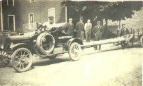 Edgar Shaw Driving hauling utility poles