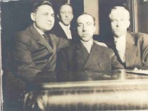 A. A. Abraham at Left