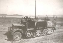 Burned out German Half Track