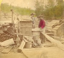 Raftsmen on the Wisconsin Rive