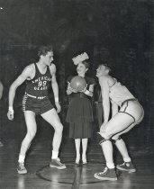 Martha Raye Throws a Jumpball