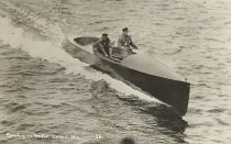 Two Men "Speeding on the Fox River"