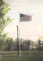 Hansen Flag at Half Mast