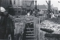 Trench in front of Sears