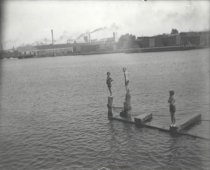Bathers Under the Bridge