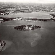 Aerial View of Apple Island and Lakes