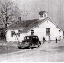 1920 Green Exterior Schoolhouse