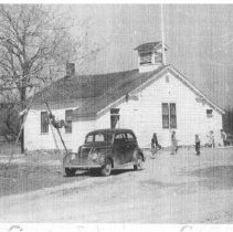 1944 Green With 2 Cars in Front