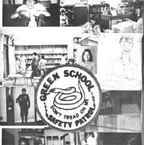 Green Elementary School Yearbook cover