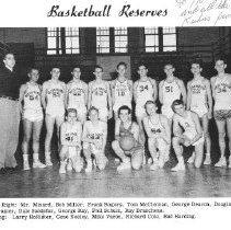 Basketball Reserves 1954 WBHS