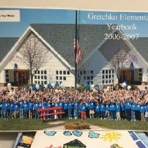 Gretchko Elementary School Blue Ribbon School Children Dressed in Blue