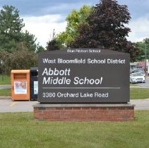 Abbott Middle School Sign 2015