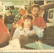 Newspaper Saturated photo of a girl 1994