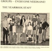 West Bloomfield Abbott Middle School Yearbook Staff 1972