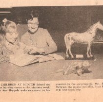 Scotch School Media Center Child with Resource Specialist