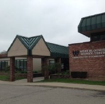 West Bloomfield Administration and Community Services Building with Flag