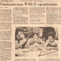 West Bloomfield High School Radio Sportscast Students