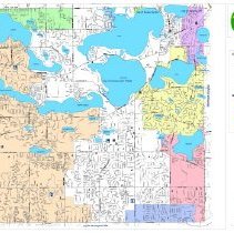 West Bloomfield School District Map Color Coded