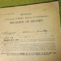 Death register
