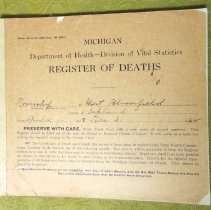 Death register