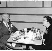 Fred and Bertha Wilkins at Restaurant