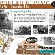 Wayside Sign - Remembering Historic Railways on the West Bloomfield Trail