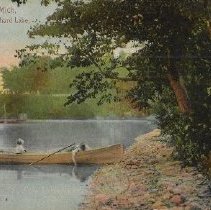 2025.7.1 Canoeing on Orchard Lake Postcard, Front
