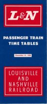 Passenger Train Time Tables, December 14, 1968 --  Louisville and Nashville Railroad