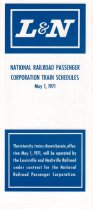 National Railroad Passenger Corporation Train Schedules, May 1, 1971 -- Louisville & Nashville Railroad