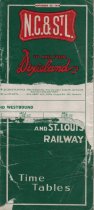 NC&StL Timetable, September 23, 1949