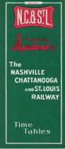 NC&StL Timetable, April 29, 1951