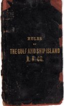 Rules Of The Gulf And Ship Island Railroad Company, Effective, July 15, 1912