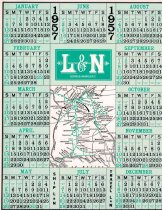 L&N Calendar 1957
