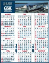 CSX calendar 1987