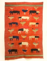 Pictorial Textile with Cattle