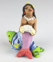 Mermaid on Fish with Accordian