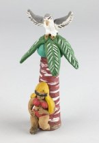 Woman Under Palm Tree