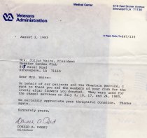 Letter to Mrs. Julius Waits