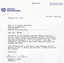 Letter to Mrs. R.J. Steed