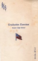 Cover of Commencement Program for Bossier High 1943