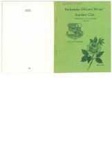 Barksdale Officers' Wives' Garden Club's Annual Yearbook for 1966 - 1967