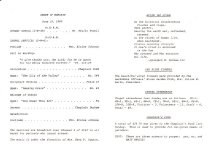 VA Hospital Chapel Service Program 1980