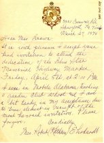 Letter from Kathleen Ehnhardt to Regenia Brown